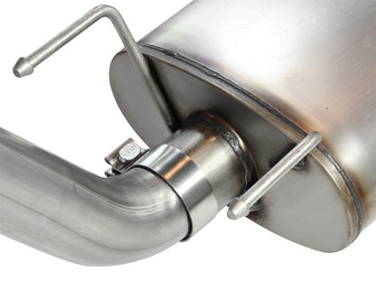 aFe MACH Force-Xp 3in 409 Stainless Steel Cat-Back Exhaust System w/Polish 49-46001-1P Photo - Unmounted