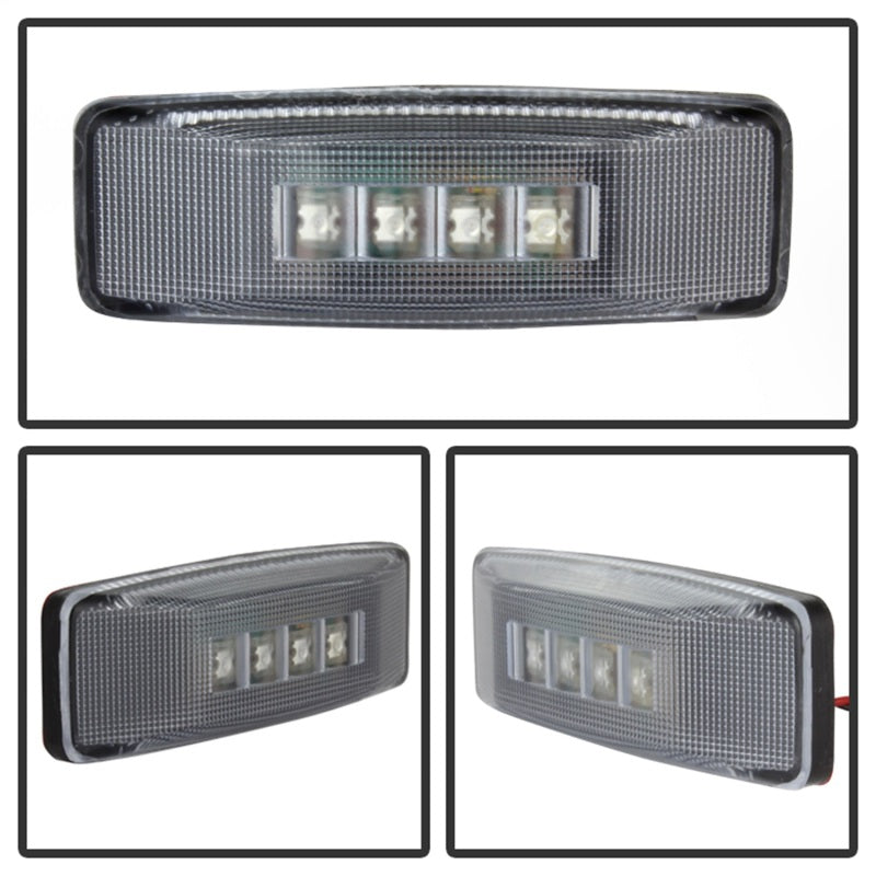 SPYDER Xtune Dodge Ram 94-02 Dually 2 Red LED+2 Amber LED Fender Lights 4pcs Clear ACC-LED-DR94-FE-C 9924699 9924699 Photo - Unmounted