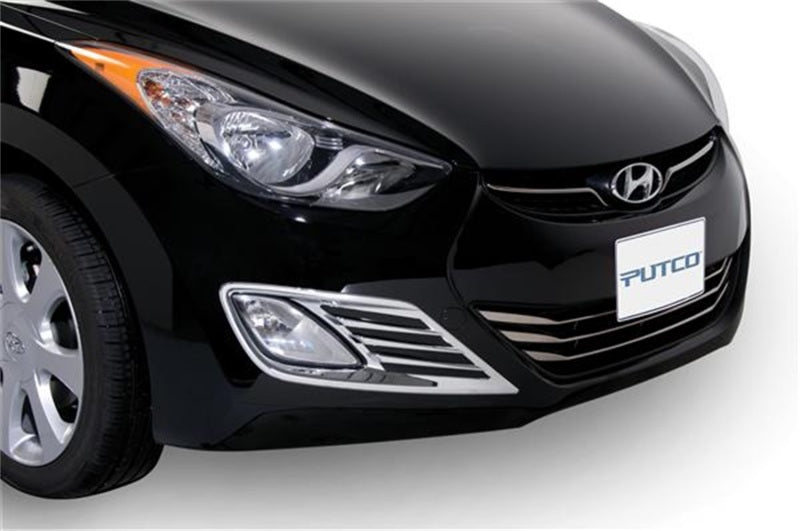 Putco 11-14 Hyundai Avante MD Fog Lamp Overlays & Rings 401775 401775 Photo - Mounted