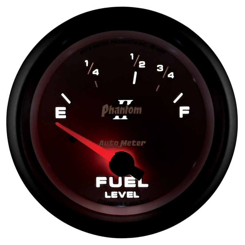 Autometer Phantom II 2-5/8in / 73 Ohms Empty - 10 Ohms Full Electrical Fuel Level Gauge 7815 7815 User 4
