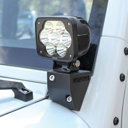 Westin/Snyper 07-17 Jeep Wrangler Snyper Lower Pillar Mounts - Textured Black 62-41045 62-41045 Photo - Mounted
