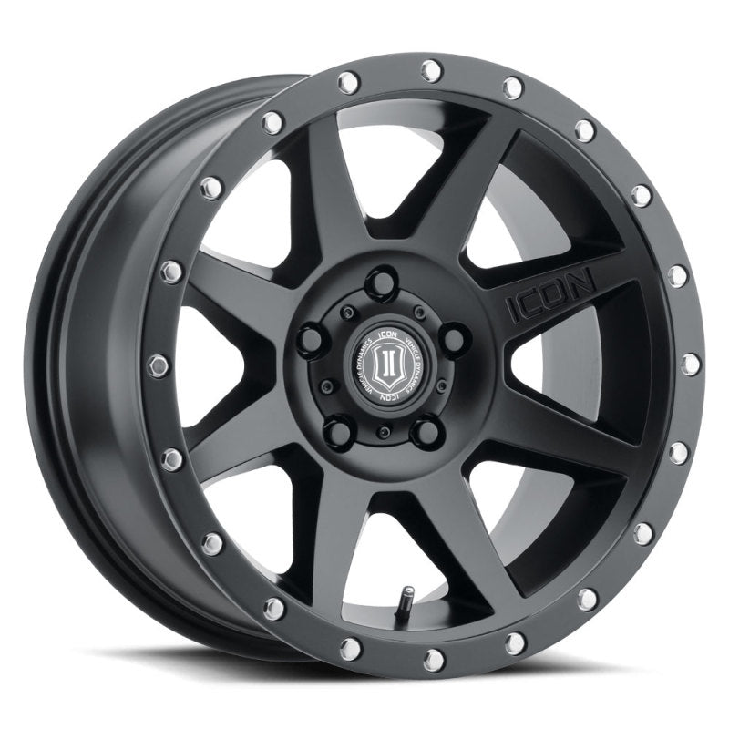 ICON Rebound 17x8.5 5x5.5 0mm Offset 4.75in BS Satin Black Wheel 1817858547SB 1817858547SB Photo - Primary