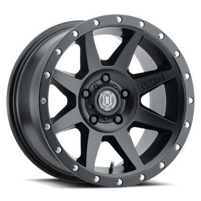 ICON Rebound 17x8.5 5x5.5 0mm Offset 4.75in BS Satin Black Wheel 1817858547SB 1817858547SB Photo - Primary