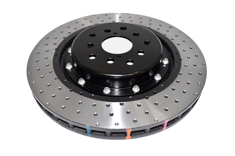DBA 18-21 Subaru WRX STI Front 5000 Series 2-Piece Drilled Rotor w/Black Hat 53050BLKXD-10 53050BLKXD-10 Photo - out of package