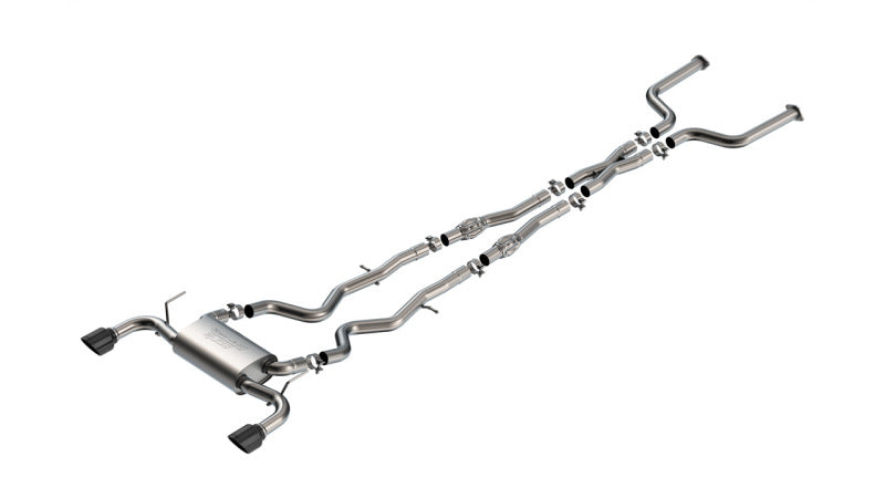 Borla 16-24 Infinity Q50 (Auto V6) S Type Cat Back - Black Chrome Tip 140977BC 140977BC Photo - Primary