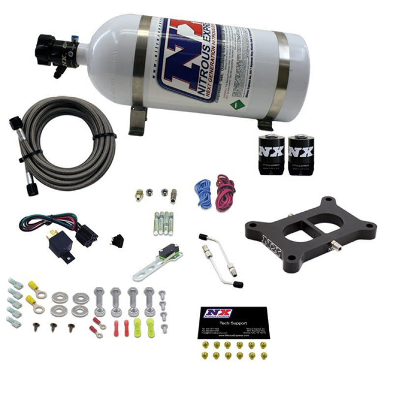 Nitrous Express 2 BBL/Gasoline Nitrous Kit (50-300HP) w/10lb Bottle 30020 30020 Photo - Primary