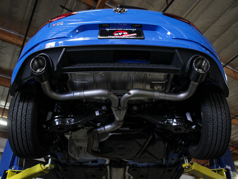 aFe 18-20 VW GTI (MK7.5) 2.0L MACH Force-Xp 3in to 2.5in 304 SS Axle-Back Exhaust System- Carb. Tips 49-36421-C 49-36421-C Photo - Mounted