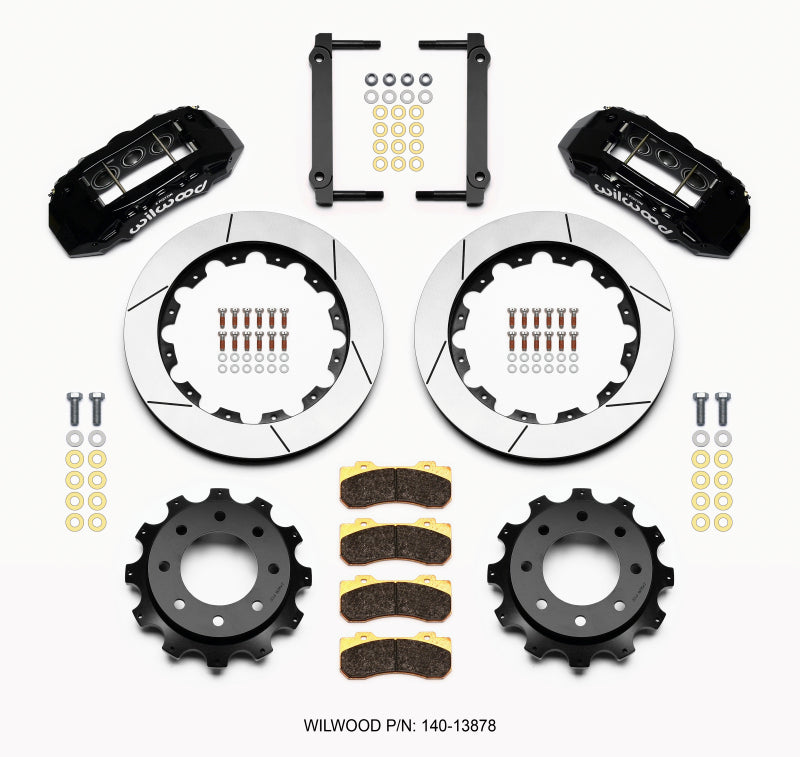 Wilwood TX6R Rear Kit 16.00in Black 1999-2010 GM H2 / 2500 4.63 Cntr 140-13878 140-13878 Photo - Primary