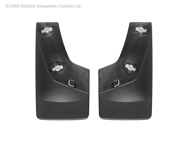 WeatherTech 07-13 Chevrolet Silverado Rear No Drill Mudflaps - Black 120010 Photo - Primary