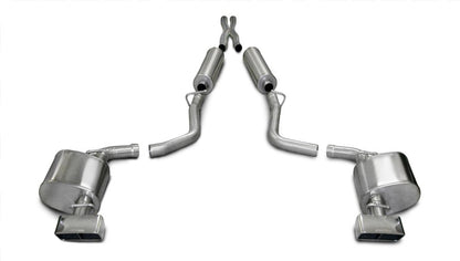 Corsa Performance 09-10 Dodge Challenger R/T 5.7L V8 Manual Polished Xtreme Cat-Back 14437 Photo - Primary