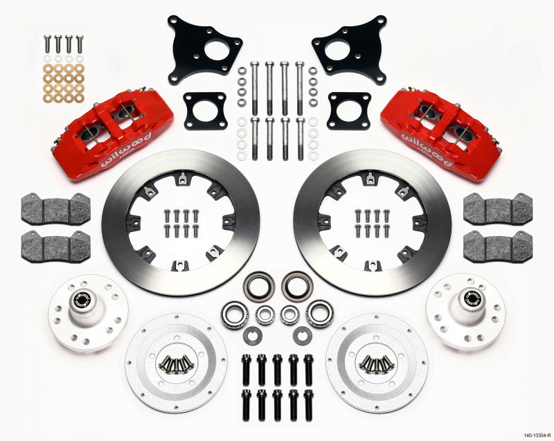 Wilwood Dynapro 6 Front Hub Kit 12.19in Red AMC 71-76 OE Disc w/o Bendix Brakes 140-13554-R 140-13554-R Photo - Primary