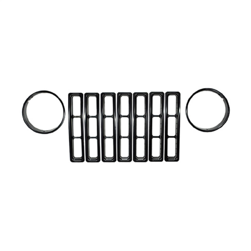 Rugged Ridge Headlight Bezel Kit,Black;97-06 Jeep Wrangler TJ 12419.23 Photo - Unmounted
