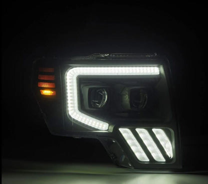 AlphaRex 09-14 Ford F-150 PRO-Series Projector Headlights Plank Style Black w/Activ Light/Seq Signal 880481 880481 User 2
