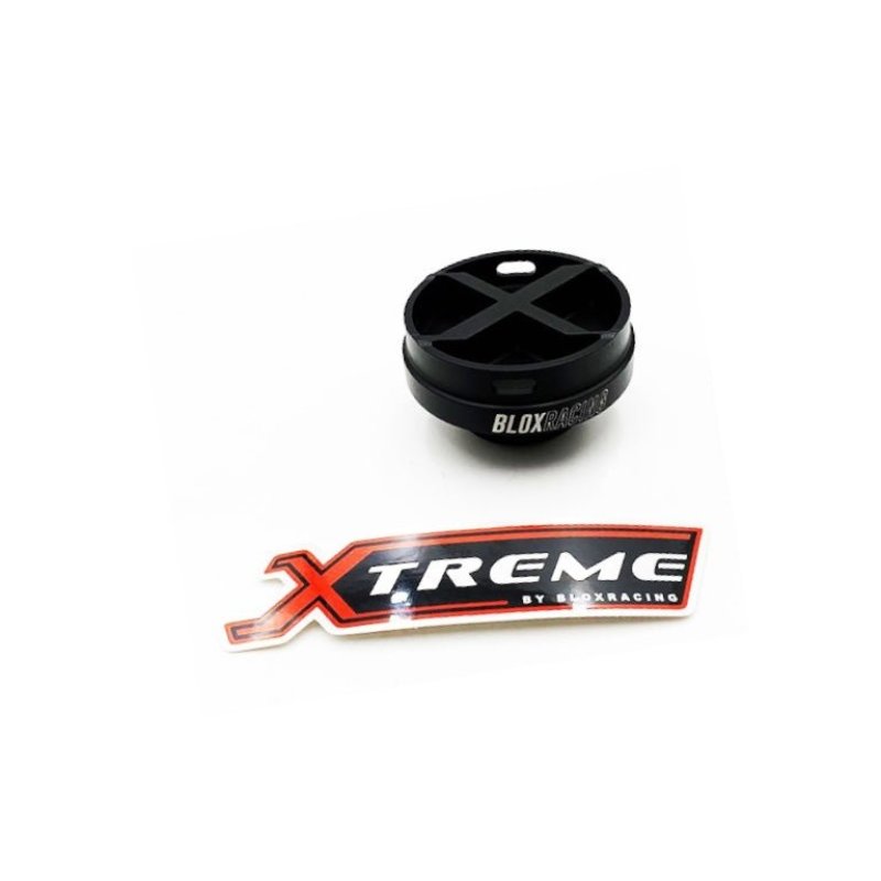 BLOX Racing Xtreme Line Billet Honda Oil Cap - Black BXAC-00502-BK BXAC-00502-BK Photo - Primary