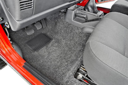 Bedrug 97-06 Jeep TJ/LJ Front 3PC FloorR Kit (With Center Console) BRTJ97F Photo - Mounted