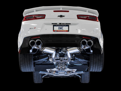 AWE Tuning 16-19 Chevy Camaro SS Res Cat-Back Exhaust -Touring Edition (Quad Chrome Silver Tips) 3015-42092 3015-42092 Photo - Mounted