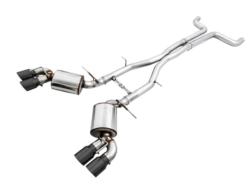 AWE Tuning 16-19 Chevy Camaro SS Non-Res Cat-Back Exhaust -Touring Edition (Quad Diamond Black Tips) 3020-43076 3020-43076 Photo - Primary