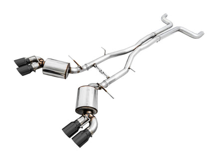 AWE Tuning 16-19 Chevy Camaro SS Non-Res Cat-Back Exhaust -Touring Edition (Quad Diamond Black Tips) 3020-43076 3020-43076 Photo - Primary