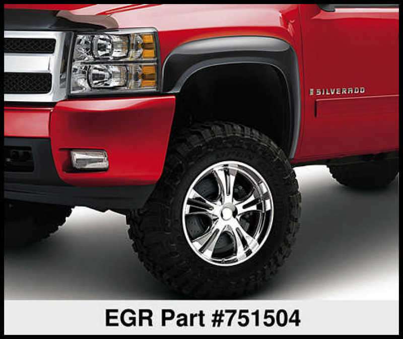 EGR 07-13 Chev Silverado 6-8ft Bed Rugged Look Fender Flares - Set 751504 751504 Thumbnail