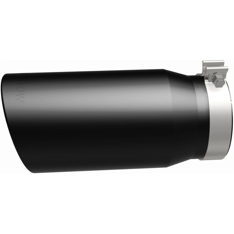 Magnaflow Tip Stainless Black Coated Single Wall Round Single Outlet 6in Dia 5in Inlet 13in L 35239 35239 Photo - out of package