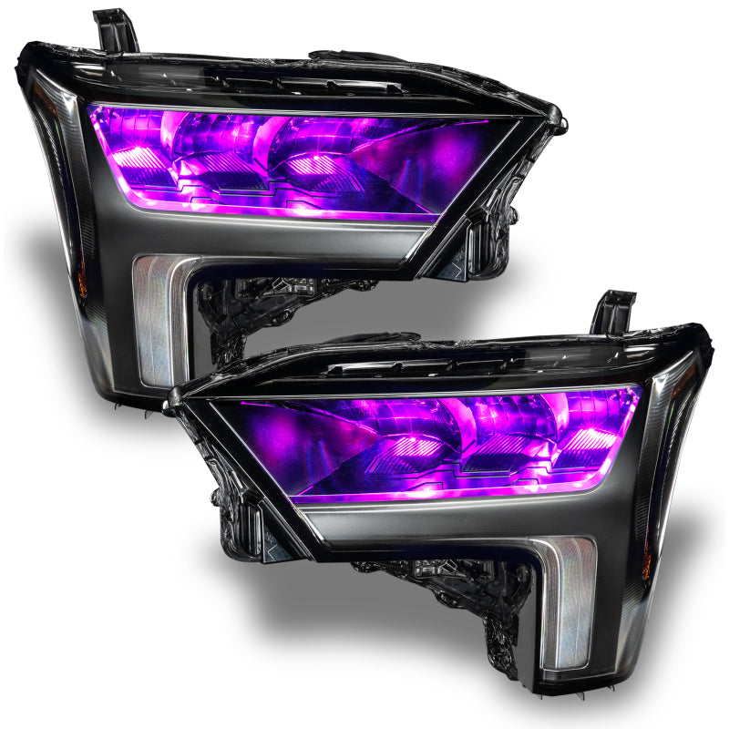 ORACLE Lighting Oracle 2022+ Toyota Tundra ColorSHIFT RGB Demon Eye Headlight Upgrade Kit 1474-334 1474-334 Photo - Mounted