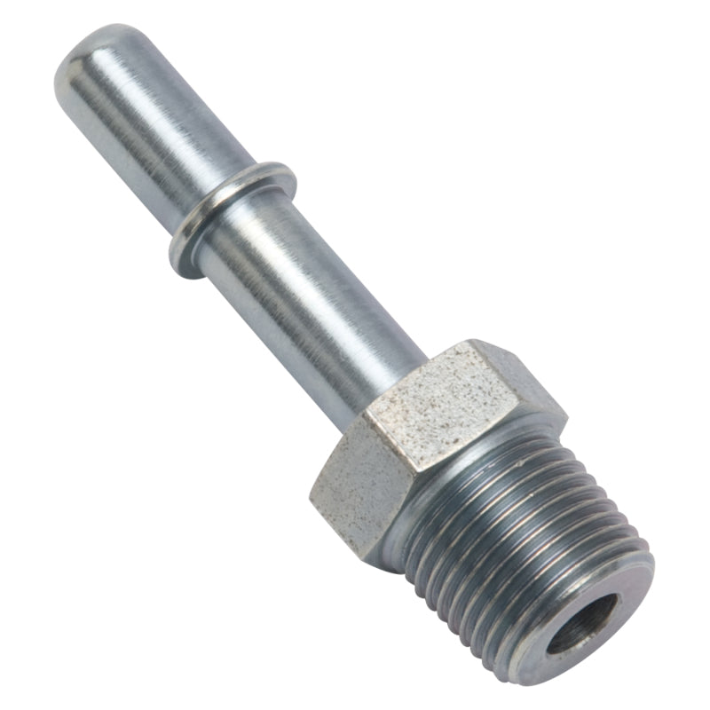 Russell Performance EFI Adapter Fitting 3/8 NPT MALE TO 3/8in SAE Quick Disc Male Zinc 640690 640690 Photo - out of package