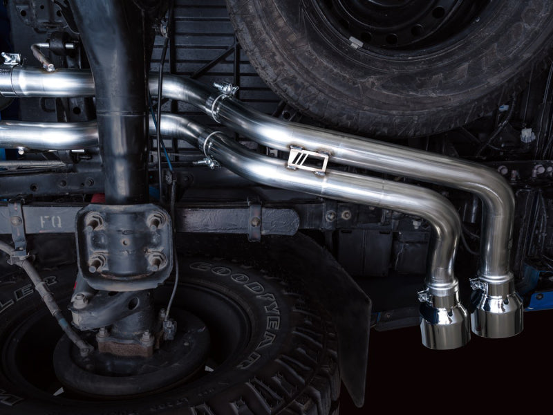 AWE Tuning AWE 16-22 Toyota Tacoma 0FG Catback Exhaust w/ BashGuard - Dual Chrome Silver Tips 3015-32826 3015-32826 Photo - Mounted