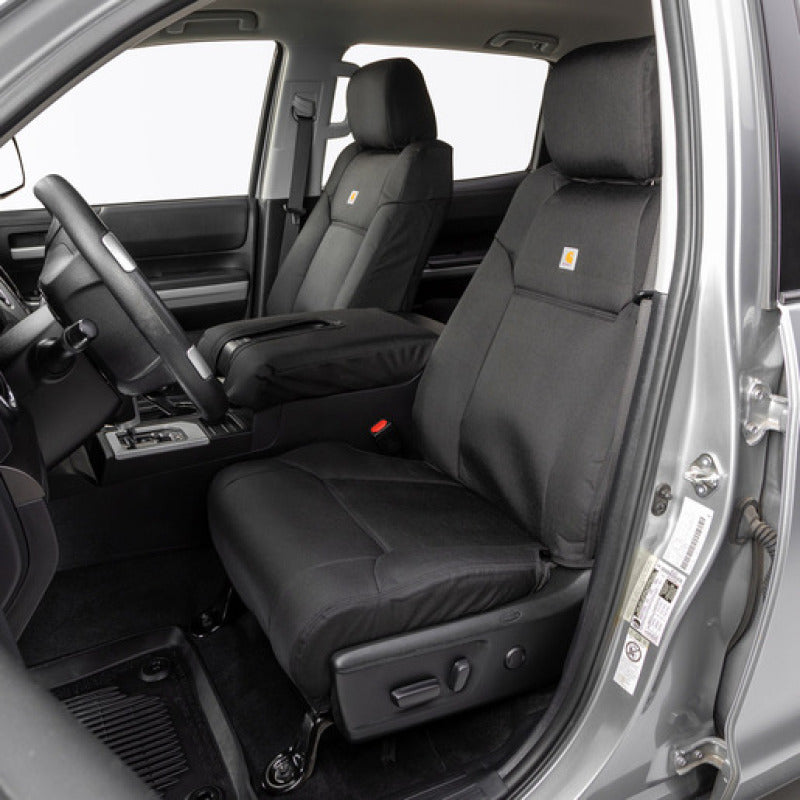 Covercraft 22-24 Chevrolet Silverado Carhart PrecisionFit Custom Front Row Seat Covers - Blk GTC4326ABCOBK GTC4326ABCOBK User 1
