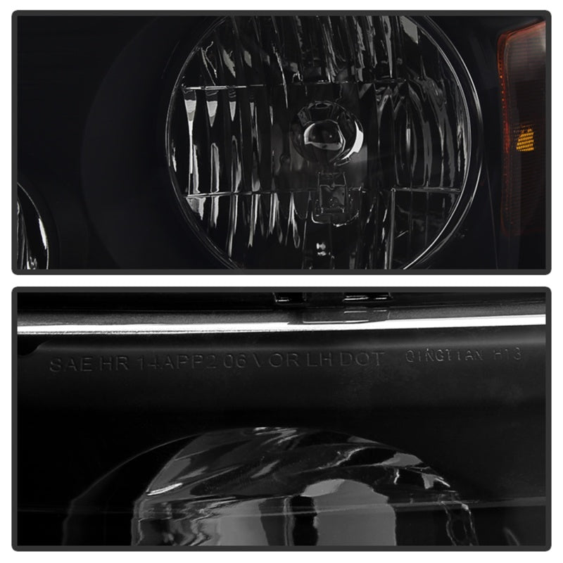 SPYDER Xtune Ford F150 04-08 Amber Crystal Headlights Black Smoked HD-JH-FF15004-AM-BSM 9030338 9030338 Photo - Unmounted