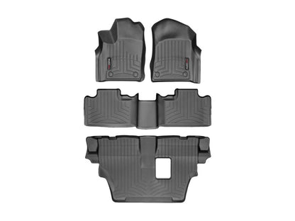 WeatherTech 16+ Dodge Durango Front And Rear FloorLiner - Black 449301-44324-2-3 Photo - Primary