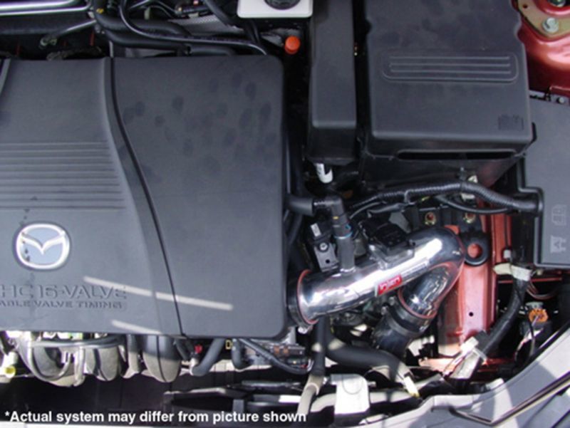 Injen Black Cold Air Intake 04-09 Mazda 3 2.0L 2.3L 4 Cyl (Carb For 04 Only) RD6061BLK Photo - Mounted