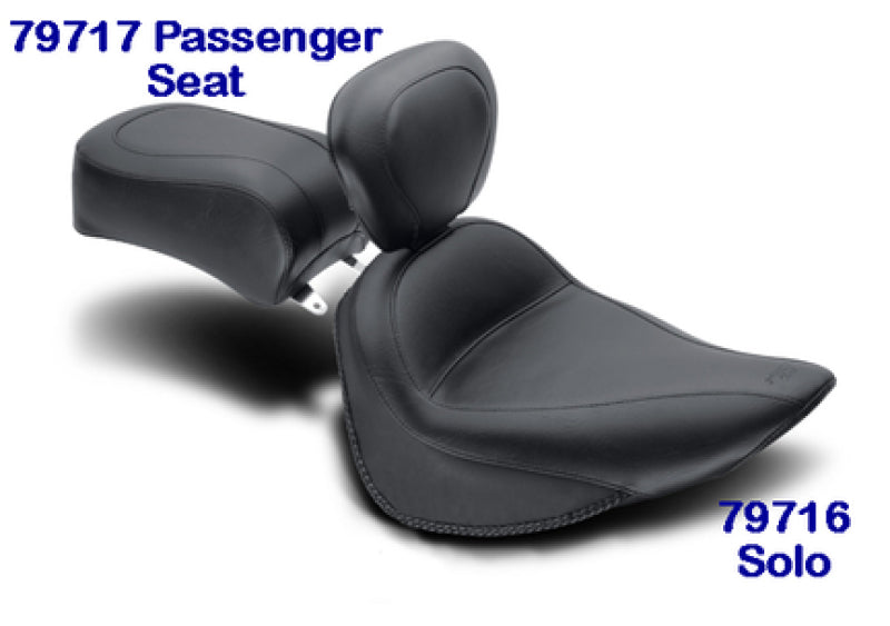 Mustang Motorcycle Mustang 84-06 Harley Standard Rear Tire Standard Touring Passenger Seat - Black 79717 79717 Photo - Primary