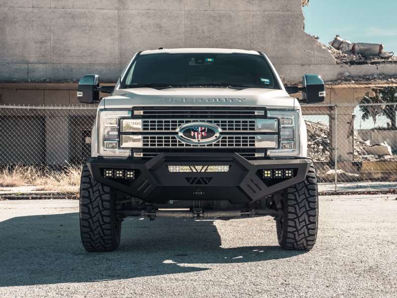 Road Armor 17-20 Ford F-250 SPARTAN Front Bumper Bolt-On Pre-Runner Guard - Tex Blk 6172XFPRB 6172XFPRB Photo - Primary