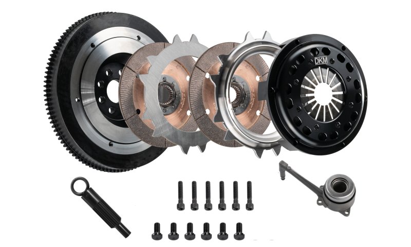 DKM Clutch VW Beetle/Eurovan/Golf/Jetta/Passat 2.0L TDI Ceramic Twin Disc MR Clutch Kit w/Flywheel MR-034-141 MR-034-141 Photo - Primary