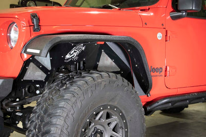 Fishbone Offroad 2018+ Jeep Wrangler JL Front Pair Aluminum - Black Powdercoat Inner Fenders FB33130F FB33130F Photo - lifestyle view