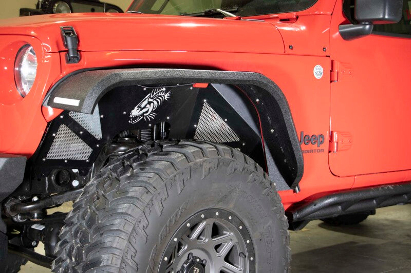 Fishbone Offroad 2018+ Jeep Wrangler JL Front/Rear Set of 4 Aluminum - Blk Powdercoat Inner Fenders FB33130 FB33130 Photo - out of package