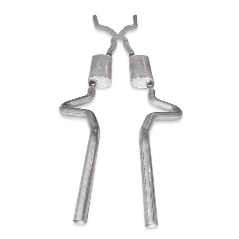 Stainless Works Chevy Chevelle LS1 Hot Rod 1968-72 Exhaust 3in Stainless Turbo Mufflers CV6872LSD CV6872LSD Photo - Primary