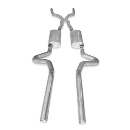 Stainless Works Chevy Chevelle LS1 Hot Rod 1968-72 Exhaust 3in Stainless Turbo Mufflers CV6872LSD CV6872LSD Photo - Primary