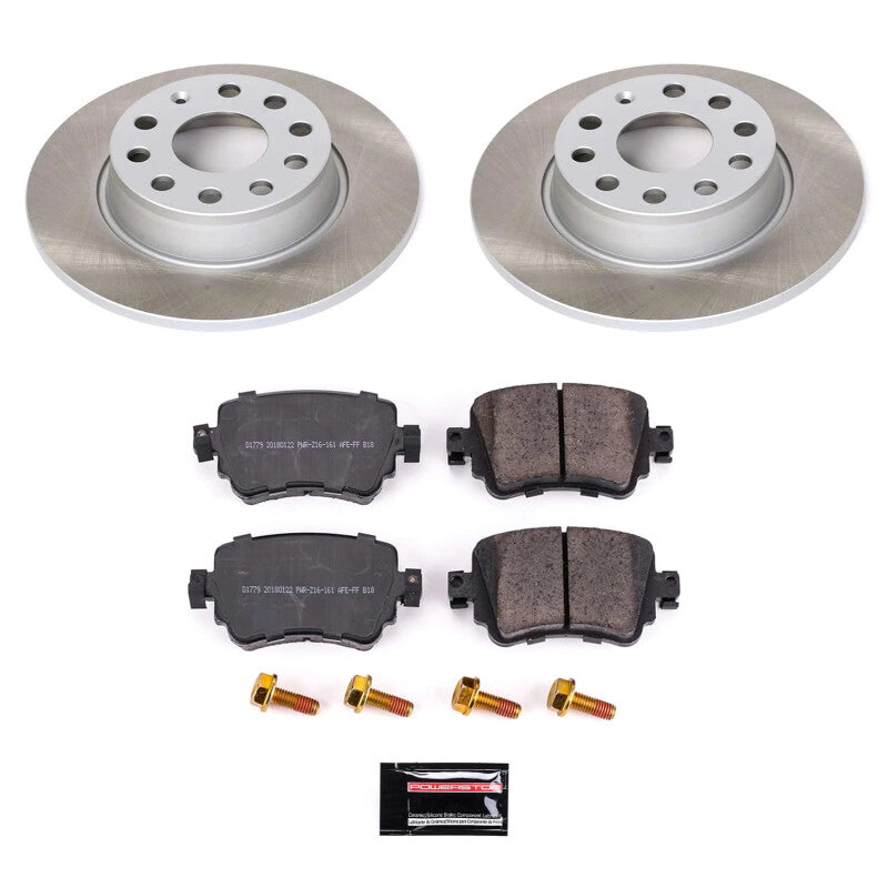 PowerStop Power Stop 15-22 Volkswagen Passat Rear Semi-Coated Rotor Kit SC7053 SC7053 Photo - Primary