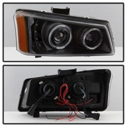 SPYDER xTune Chevy Silverado 03-06 Projector Headlights 4pcs - LED Halo - Black PRO-JH-CSIL03-SET-BK 9036774 9036774 Photo - Unmounted