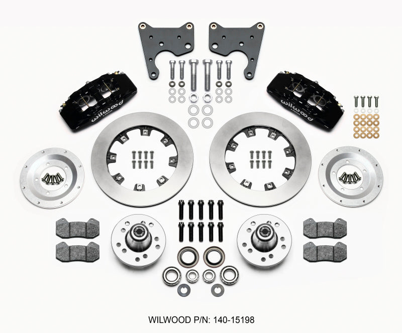 Wilwood Dynapro 6 Front Hub Kit 12.19in 65-72 CDP C Body -Drum 140-15198 140-15198 Photo - Primary