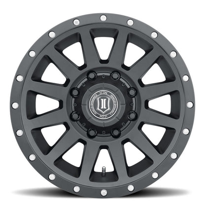 ICON Alloys Compression HD Sat Black Wheel - 18x9/8x180/12mm/5.5in BS 2018908955SB 2018908955SB Photo - Close Up