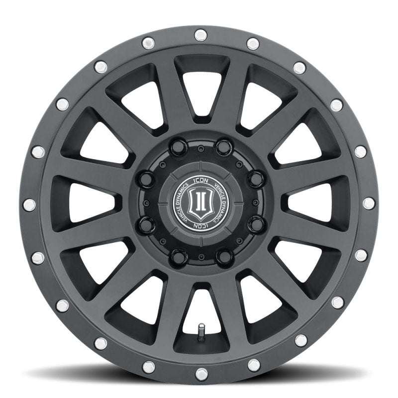 ICON Alloys Compression HD Sat Black Wheel - 18x9/8x180/12mm/5.5in BS 2018908955SB 2018908955SB Photo - Close Up