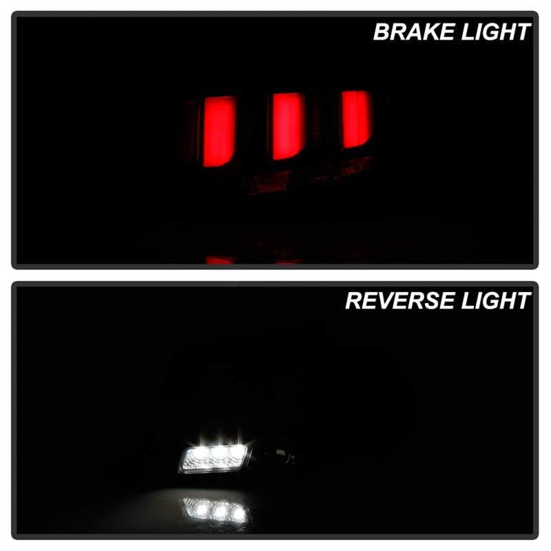 Spyder 10-12 Ford Mustang - Light Bar Seq. Turn Signal LED Tail Lights - Black - ALT-YD-FM10-LED-BK 5085108 5085108 Photo - Unmounted