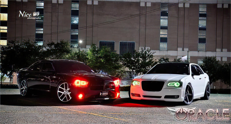 ORACLE Lighting Oracle 11-19 Chrysler 300C DRL Upgrade w/ Halo Kit - ColorSHIFT w/ Simple Controller 2642-504 2642-504 Photo - Close Up
