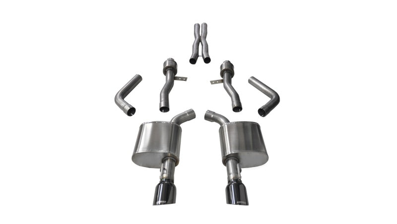 Corsa Performance Cat-Back Exhaust for 15-6 Dodge Charger SRT / Scat Pack / R/T 6.4L 14995BLK Photo - Primary