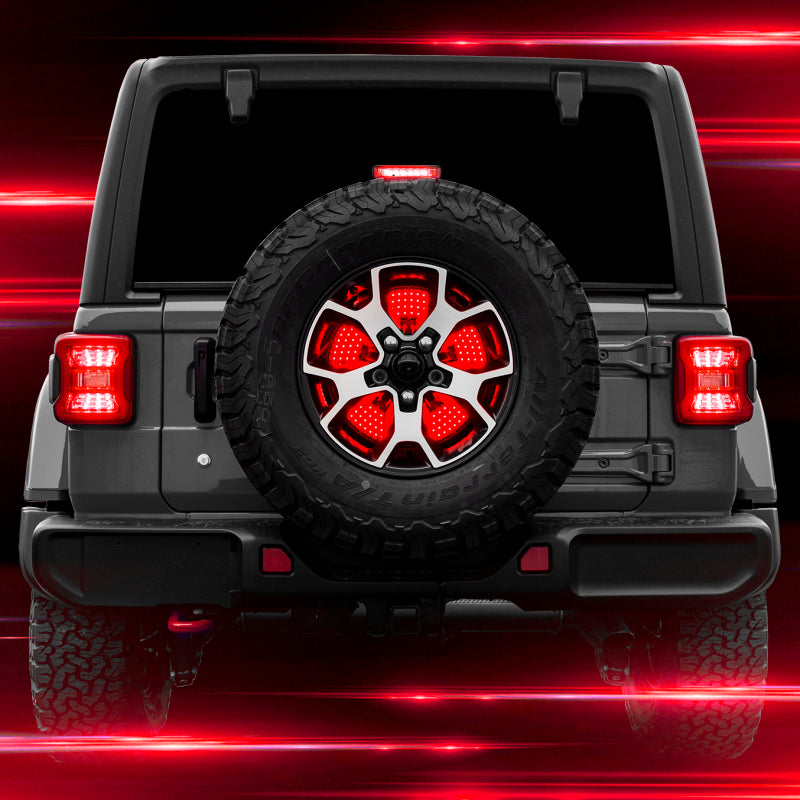 XKGLOW XK Glow Jeep 5th Wheel Light w/ Brake, Running, Reverse and Turn Signal Lights XK041019