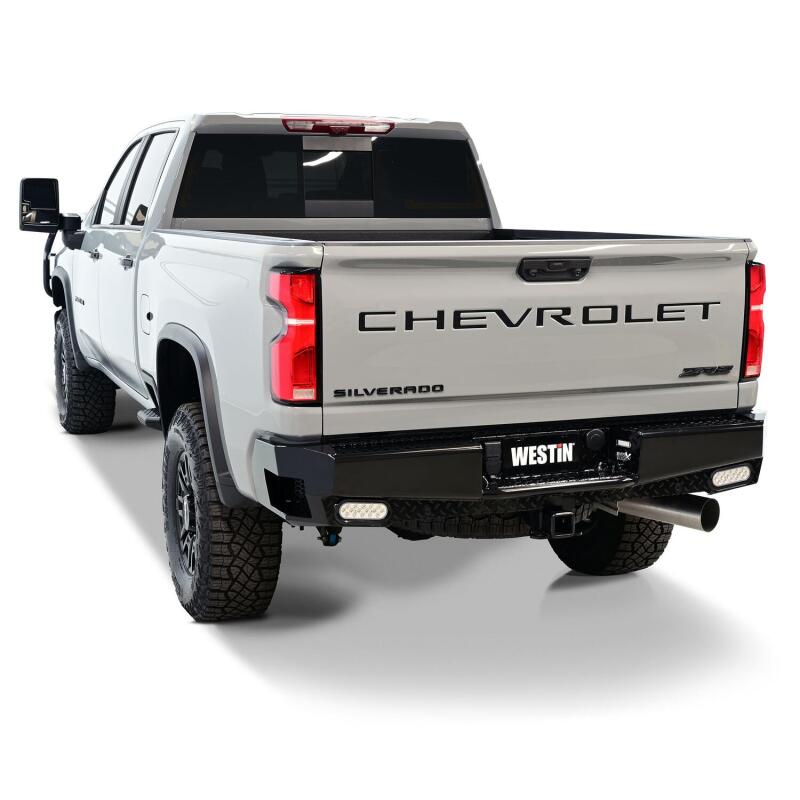 Westin 19-20 Chevy Silverado 1500 HDX Bandit Rear Bumper - Black 58-341185 58-341185 Photo - lifestyle view