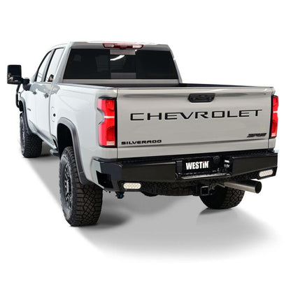 Westin 19-20 Chevy Silverado 1500 HDX Bandit Rear Bumper - Black 58-341185 58-341185 Photo - lifestyle view