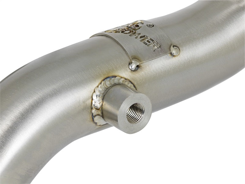 aFe Twisted Steel Header Up-Pipe Ford Diesel Trucks 08-10 V8-6.4L (td) 48-33016 Photo - Unmounted